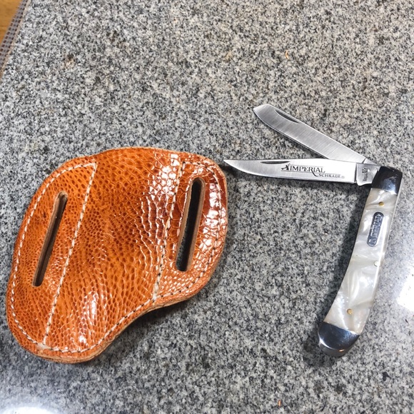 Ostrich leg holster and trapper - Picture 2 of 3